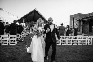 outdoor Wedding Bride and groom