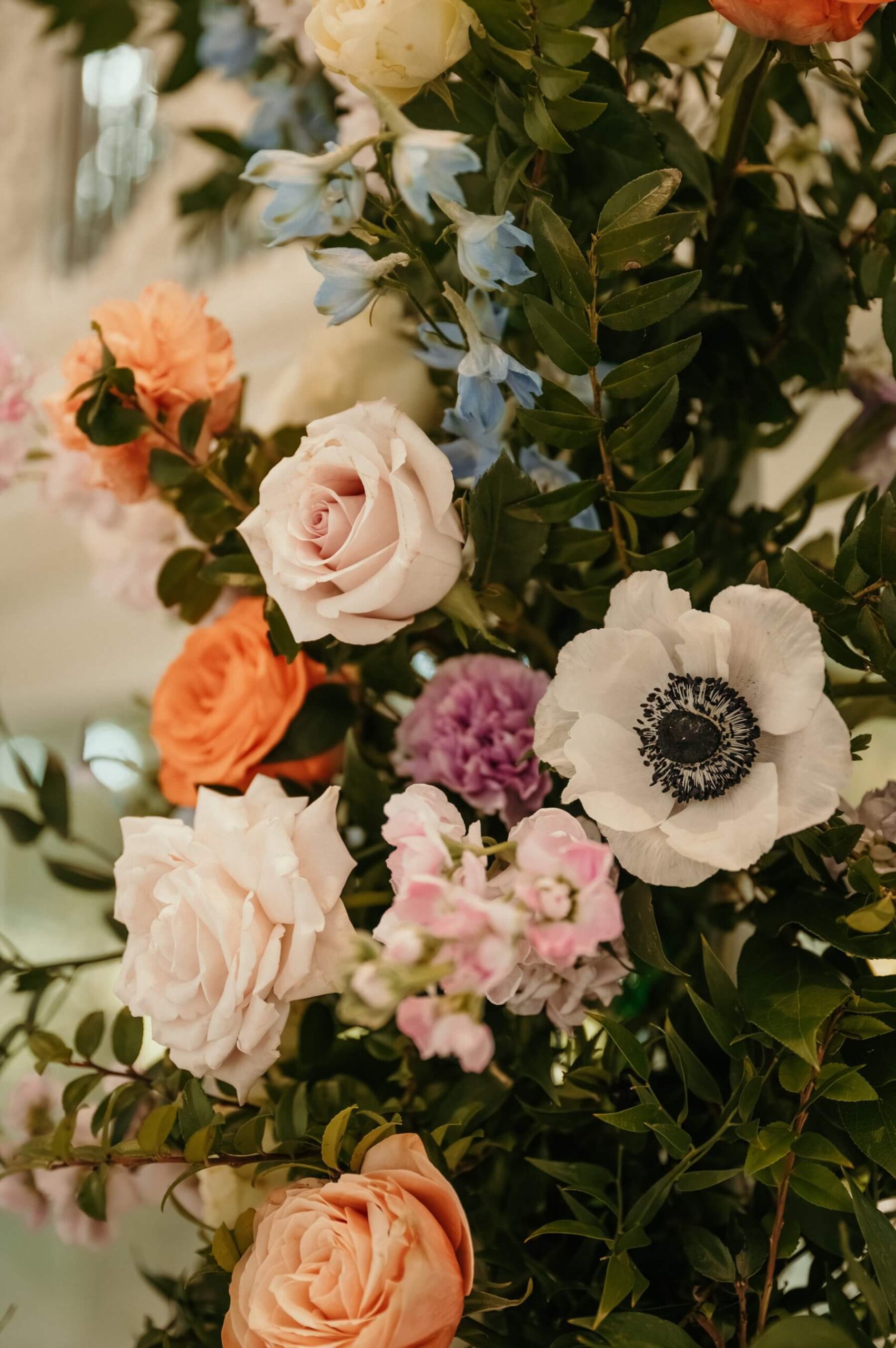 Pastel wedding flowers